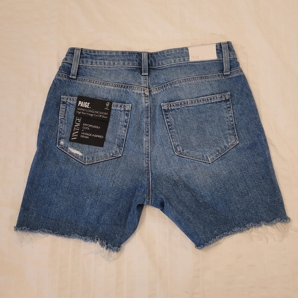 Paige High Rise Vintage Cut Off Short Sz 25 NWT - Picture 4 of 10
